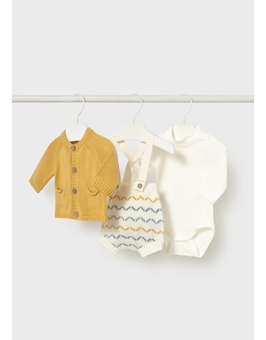 Completo Body Salopette Cardigan Neonato