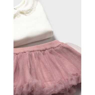 Completo Body Cardigan e Gonna Neonata