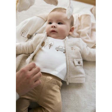 Completo Shirt Cardigan e pantalone Neonato