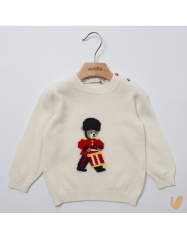 Maglia orsetto lana e cashmere Bimbo