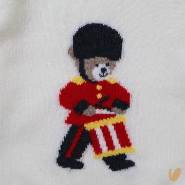 Maglia orsetto lana e cashmere Bimbo