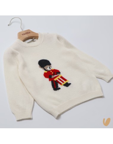 Maglia orsetto lana e cashmere Bimbo