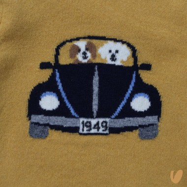 Maglia auto lana e cashmere Bimbo
