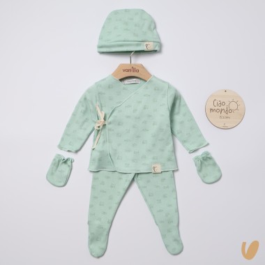 Set nascita cotone Completo e Pagliaccetto