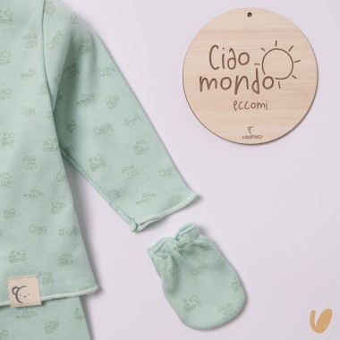 Set nascita cotone Completo e Pagliaccetto