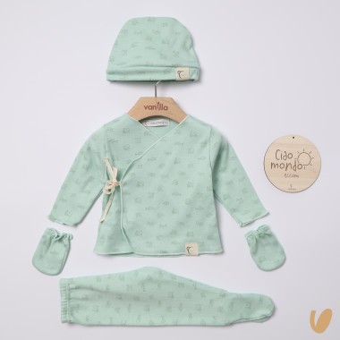 Set nascita cotone Completo e Pagliaccetto