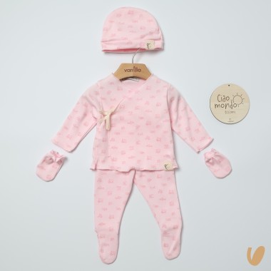 Set nascita cotone Completo e Pagliaccetto