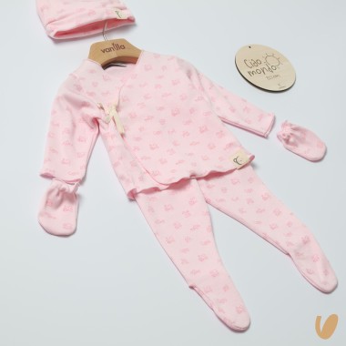Set nascita cotone Completo e Pagliaccetto