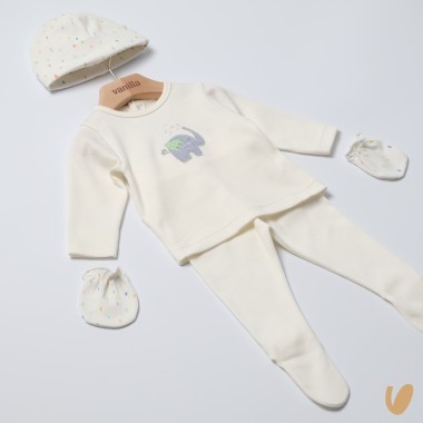 Set nascita cotone Completo e Pagliaccetto