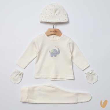 Set nascita cotone Completo e Pagliaccetto