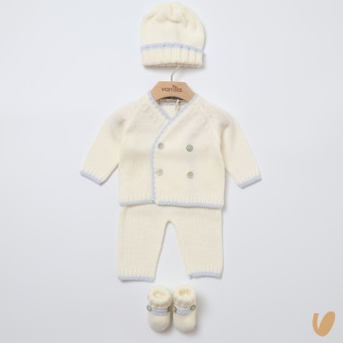 Completo nascita in lana Set Nascita e Uscita Clinica