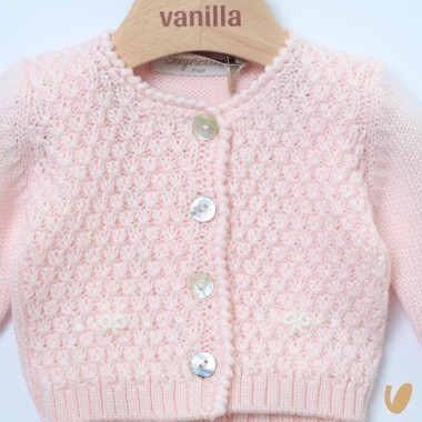 Completo lana nodi d'amore Set Nascita e Uscita Clinica