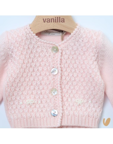 Completo lana nodi d'amore Set Nascita e Uscita Clinica