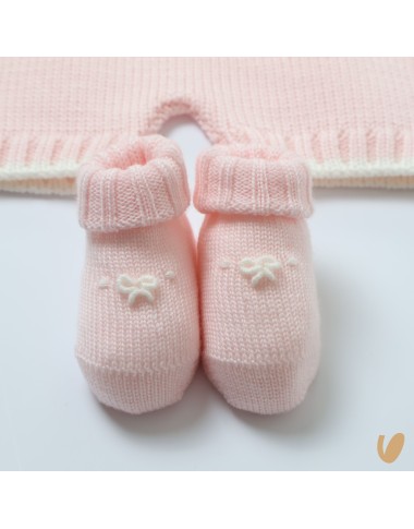 Completo lana nodi d'amore Set Nascita e Uscita Clinica