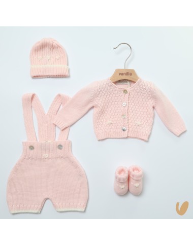 Completo lana nodi d'amore Set Nascita e Uscita Clinica