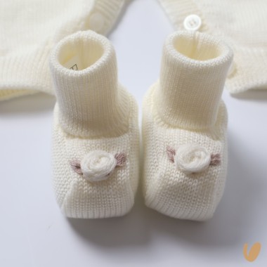 Completo nascita in lana Set Nascita e Uscita Clinica