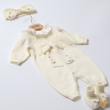 Completo nascita in lana Set Nascita e Uscita Clinica