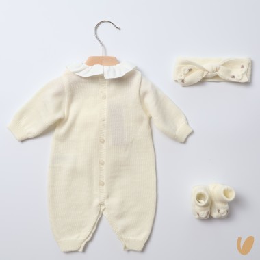 Completo nascita in lana Set Nascita e Uscita Clinica