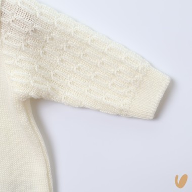 Completo nascita cuore in lana Set Nascita e Uscita Clinica