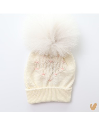 Cappello in lana pompon Cappello e Babbucce