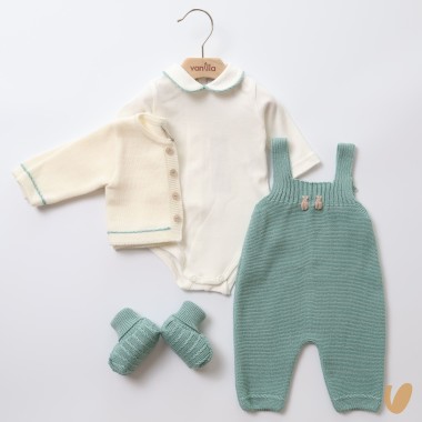 Completo nascita lana Set Nascita e Uscita Clinica