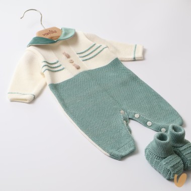 Completo nascita lana Set Nascita e Uscita Clinica