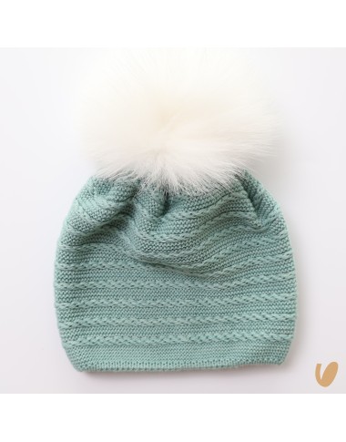 Pompon wool hat