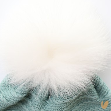 Cappello in lana pompon Cappello e Babbucce