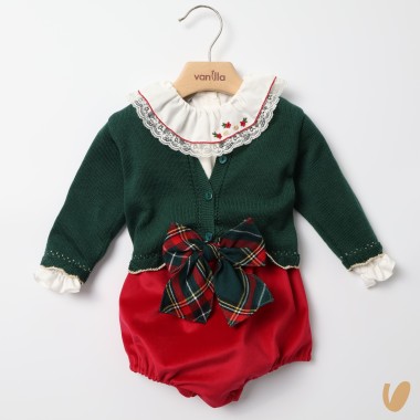 Completo elegante Natalizio Completo e Pagliaccetto