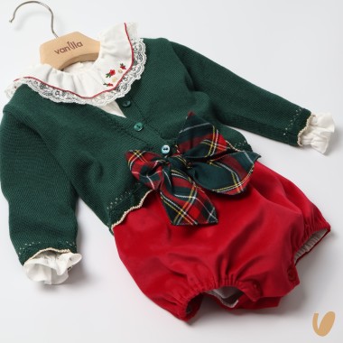 Completo elegante Natalizio Completo e Pagliaccetto