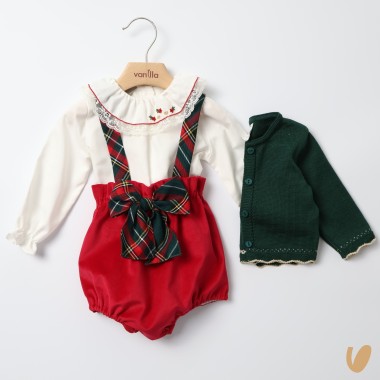 Completo elegante Natalizio Completo e Pagliaccetto