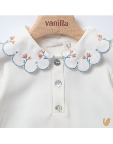 Embroidered collar polo