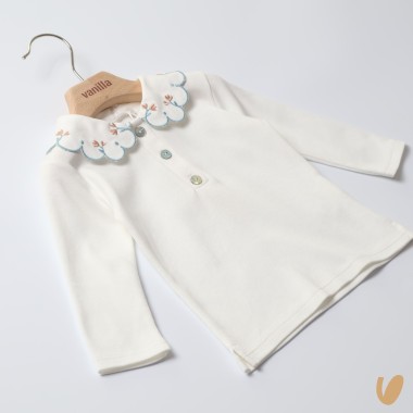 Polo colletto ricamato Neonata