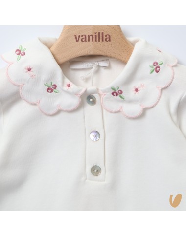 Embroidered collar polo