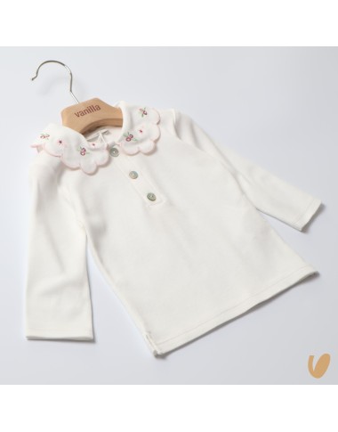 Embroidered collar polo