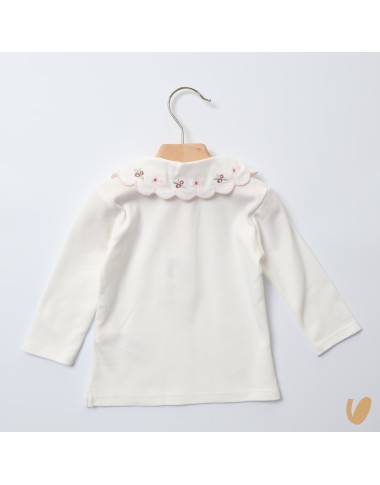 Embroidered collar polo