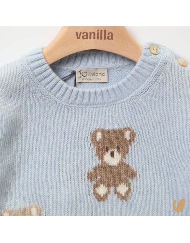 Wool and cashmere bears sweater