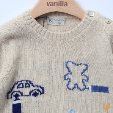Maglioncino auto lana e cashmere Neonato