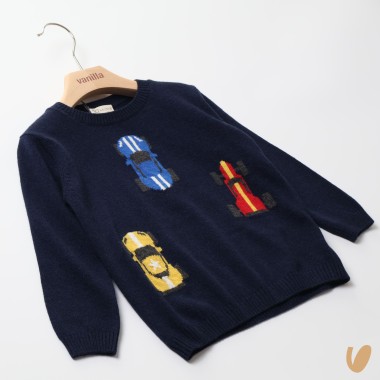 Maglioncino auto lana e cashmere Bimbo