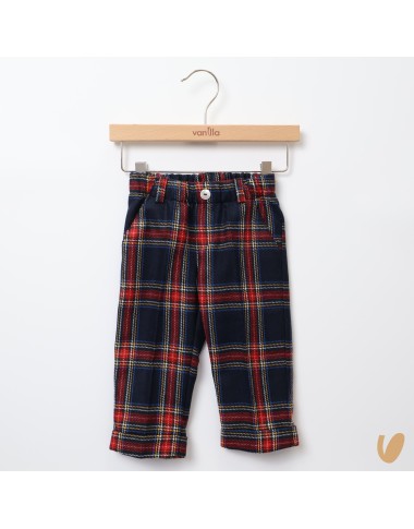Tartan wool trousers