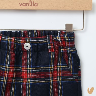 Pantalone in lana tartan Bimbo