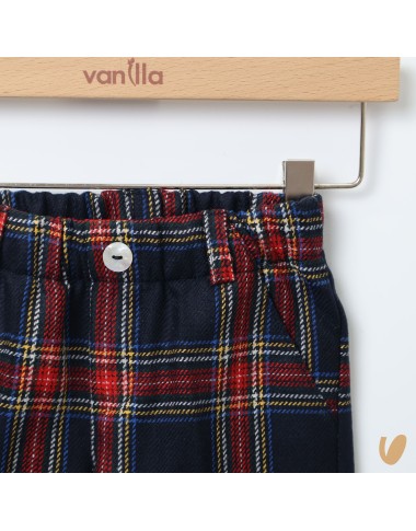 Pantalone in lana tartan Bimbo