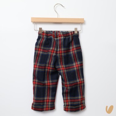 Pantalone in lana tartan Bimbo