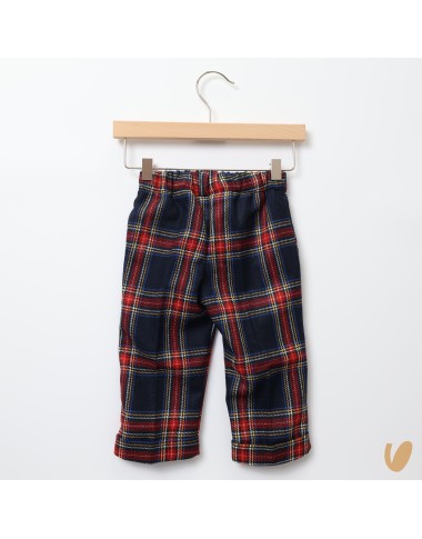 Pantalone in lana tartan Bimbo