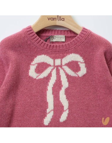 Maglioncino fiocco lana e cashmere Cardigan e Maglia