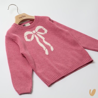 Maglioncino fiocco lana e cashmere Cardigan e Maglia