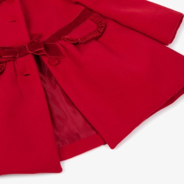 Cappotto con fiocco in velluto SALDI 20%