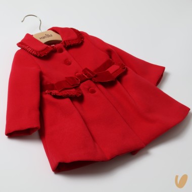 Cappotto con fiocco in velluto SALDI 20%