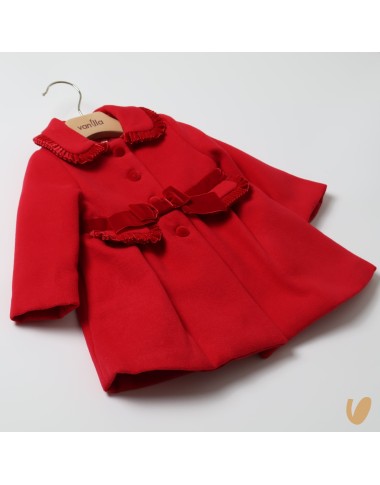 Cappotto con fiocco in velluto SALDI 20%