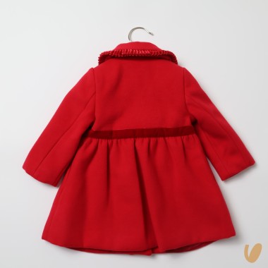 Cappotto con fiocco in velluto SALDI 20%
